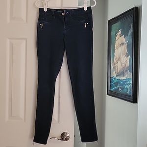 WHBM skinny jeans with zipper leg, size 2R